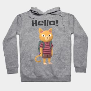 Cat says hello Hoodie